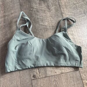 lululemon athletica Ribbed Bralette - Sage Green